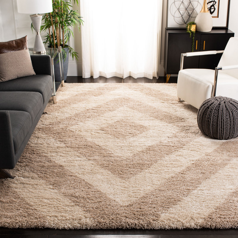 Furlow Shag Performance Geometric Rug, Rectangle 5'1" x 7'6"