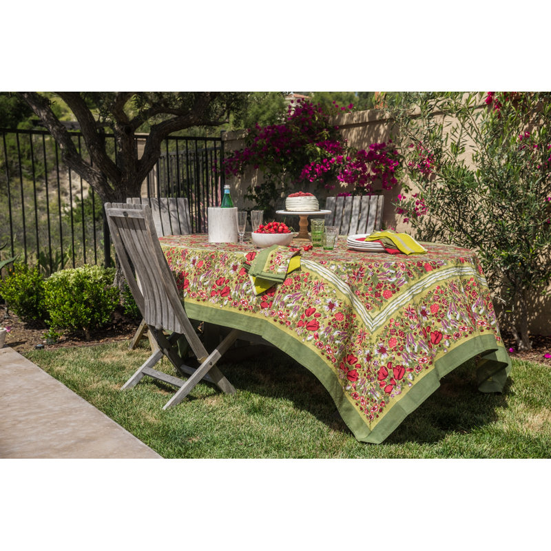 Jardine Tablecloth, 70" Round, Floral 1