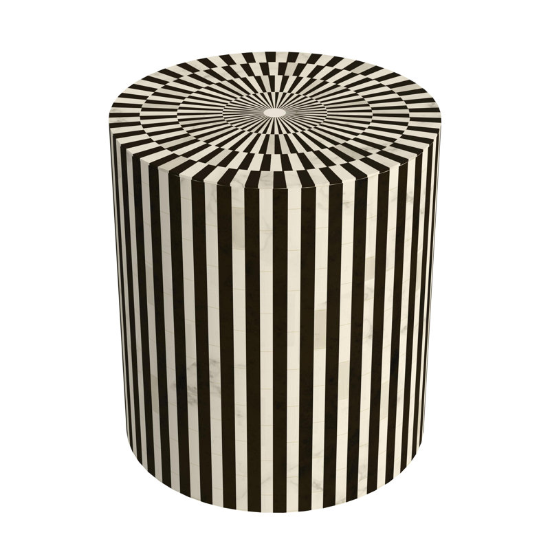 Teague Stone Block End Table