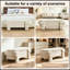 Banc rembourré avec rangement rabattable et pieds robustes-785931346