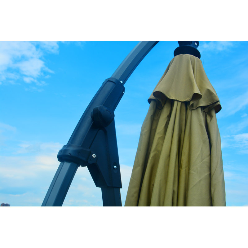 Parasol en porte-à-faux 10 pi Hemmer, Beige