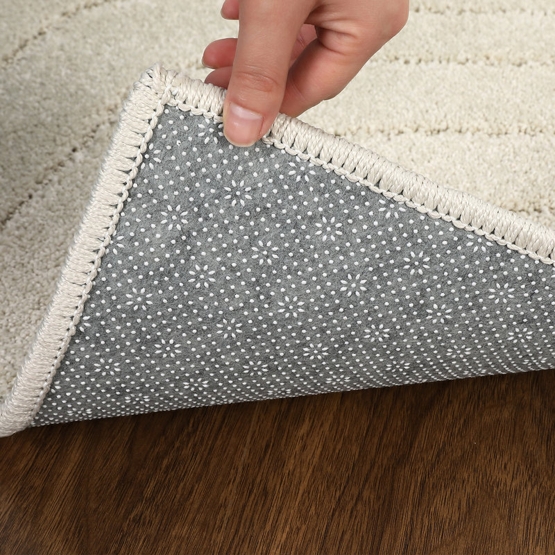 Solid Area Rug Non Slip Rugs for Living Room Bedrooms Playroom Office Kitchen Modern Aesthetics Carpet Indoor High-Low Pile Rug