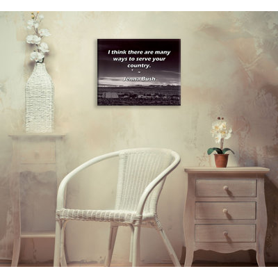 Artsy Quote By Jenna Bush Gallery Wrapped Canvas