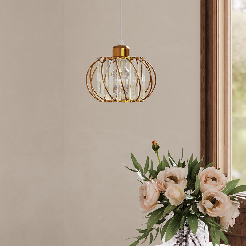 1 - Light Gold Dome Pendant