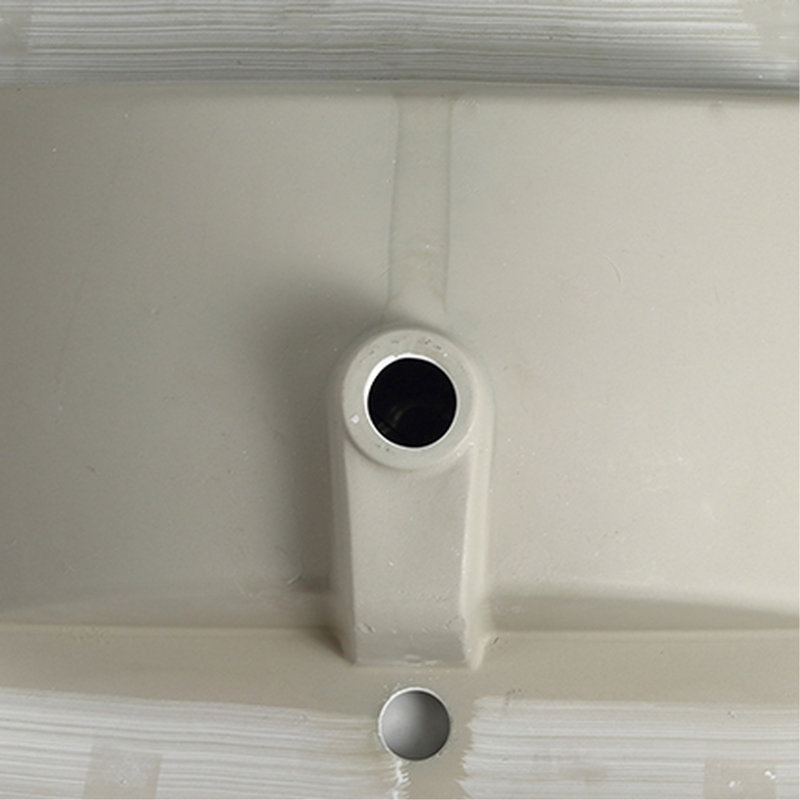 Lavabo en céramique de salle de bain 91,4 cm (36 po) - Porcelaine blanche, avec trop-plein, facile à nettoyer, trou de robinet prépercé, 90,3 cm (35,56 po) de profondeur x 45,9 cm (18,07 po) de largeur x 17 cm (6,7 po) de hauteur, meuble-lavabo blanc délicat, protection contre le trop-plein, 17,1 kg (37,83 lb), H