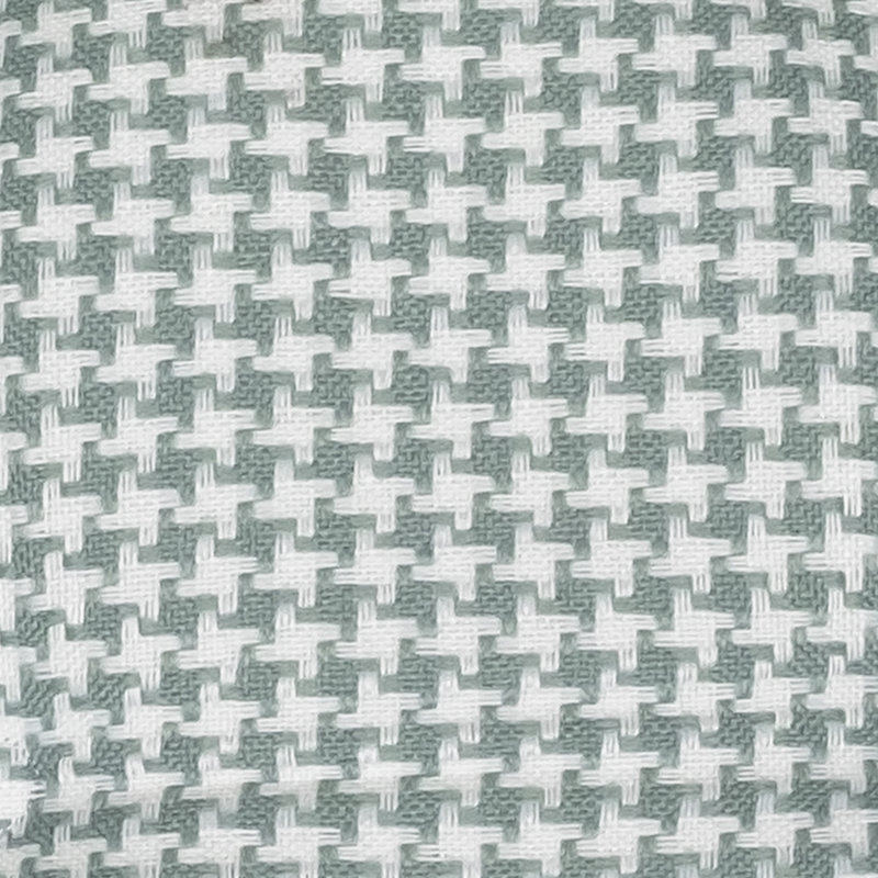 Houndstooth Stitch U Shaped Memory Foam 17" x 16" Chair Cushions, Pistachio, Set of 4