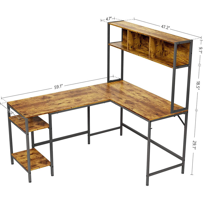 Bureau, Brun rustique