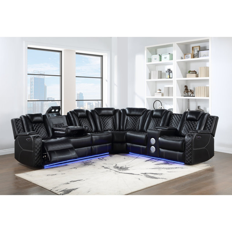 Canapé modulaire inclinable 3 pièces Bloomington