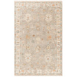 Oriental Hand-Knotted Light Grey / Beige Area Rug