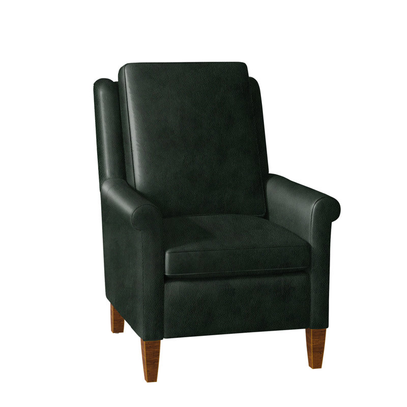 Fauteuil inclinable standard Timber, Cuir véritable vert forêt d'Anilina, Nouveaux classiques, Manuel