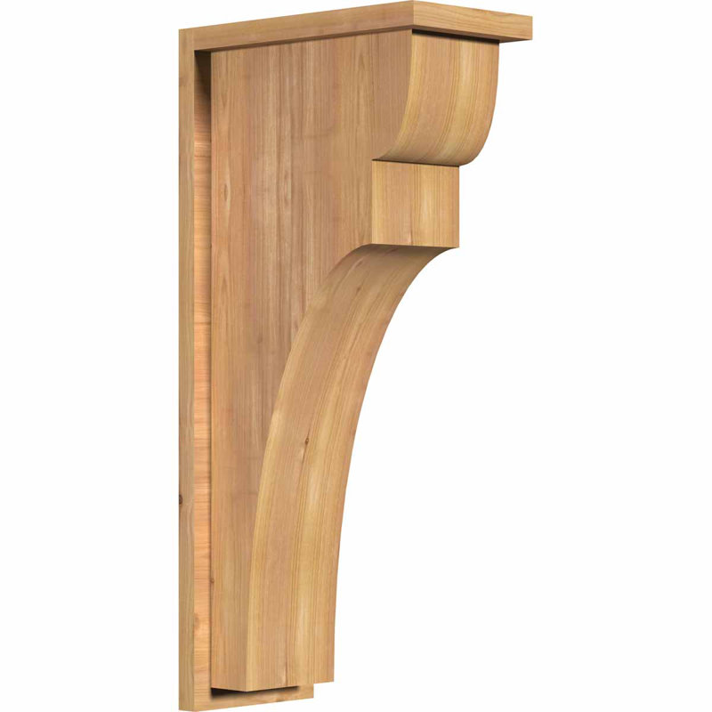 Yorkshire Yorktown avec plaque arrière, H 30 po x l 7,5 po x P 14 po, Cèdre rouge, Lisse