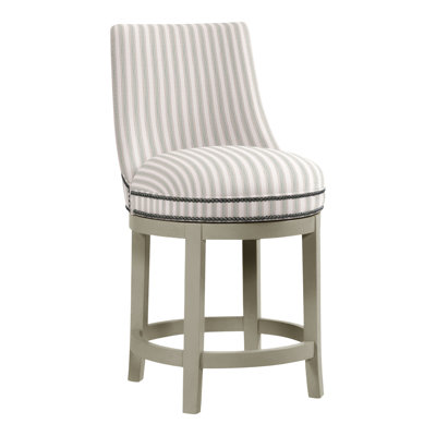 Vesper Upholstered Stool with Solid Wood Frame