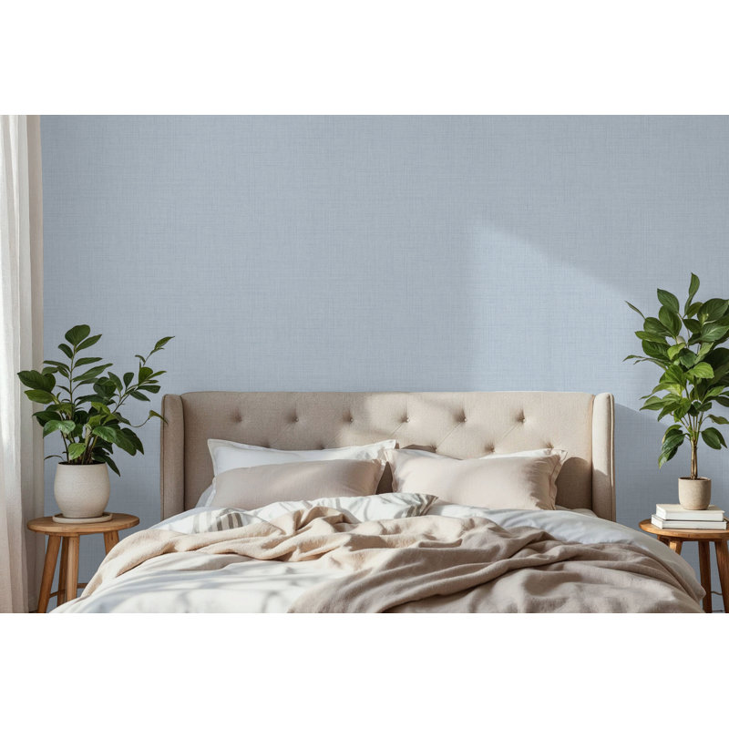 10m x 52cm Wallpaper Roll, Blue