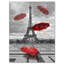 Photographie de toile Cityscape Flying Umbrella Tower Eiffel - Paris Umbrella-29506591