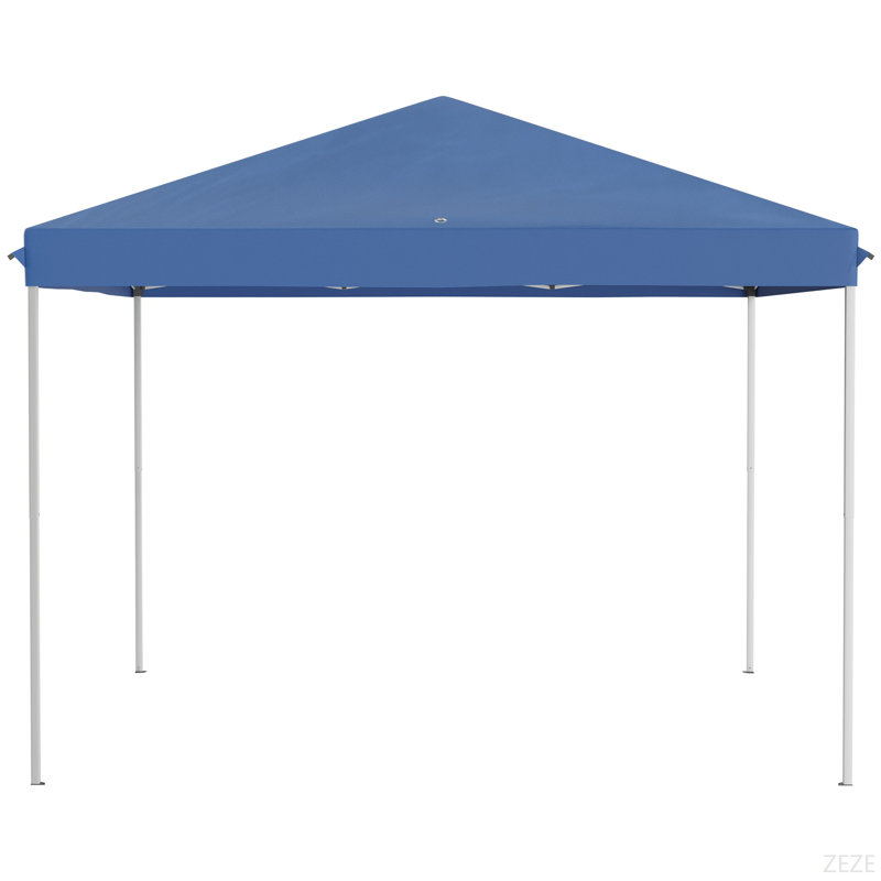 Outsunny 10' X 10' Pop Up Canopy Tent With Netting, Instant Gazebo, Ez Up Screen House Room With Carry Bag, Height Adjustable, For Outdoor, Garden, Patio