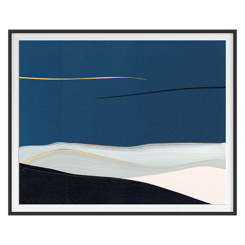Manifest Print by Amy Stewart, 27" H x 33" W, Black Framed
