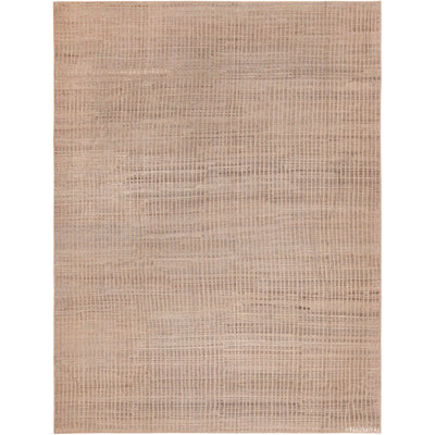 Tapis décoratif moderne crème unique de taille unique