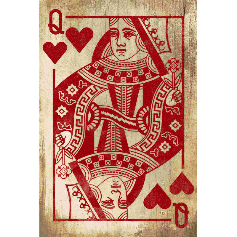 «Queen of Hearts», impression sur toile tendue, L 12 po x H 18 po