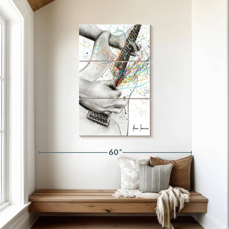Abarca The Guitar Solo, 45" H x 28" W