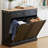 Manufactured Wood Open Tilt Out Trash Can - 20 Gallons-88555761