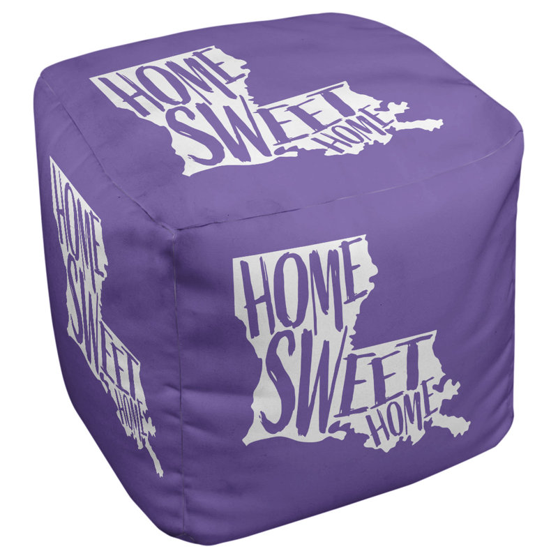 Repose-pieds à cubes louisiana the home, Mauve
