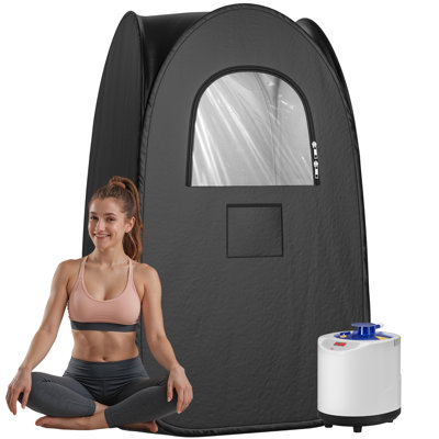 Sauna Box, Full Body Steam Sauna, Home Portable Sauna With 2.6 Liter 1000w Steamer, 60 Minute Timer, Sauna Tent For Indoor, Gym, Pilates, Hot Tub, 57 “x33.5 ”x33.5”