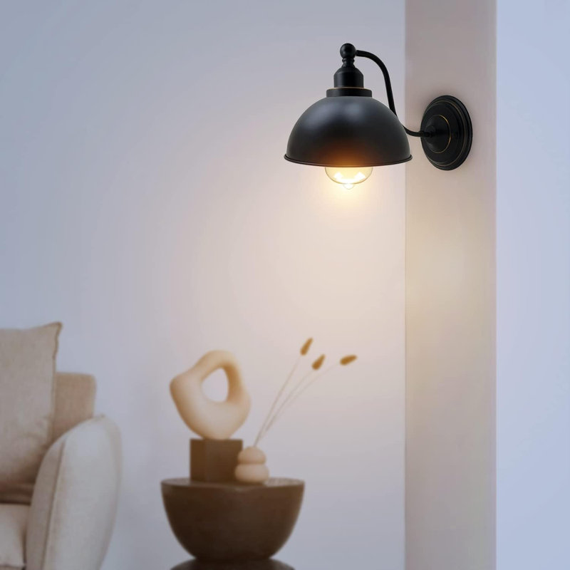 Wigburg Armed Sconce, No, Black