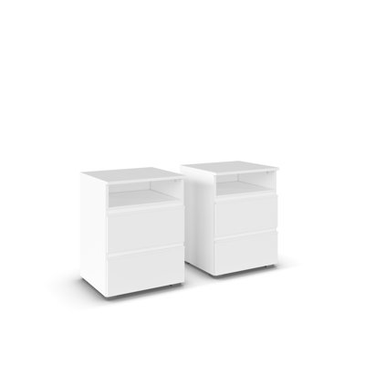 Joel bedside table with 2 drawers and 1 alcove made in Germany