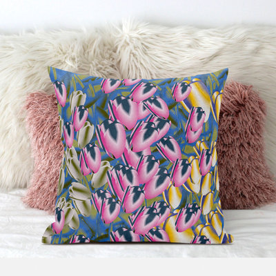 Indoor / Outdoor Floral Square Cushion