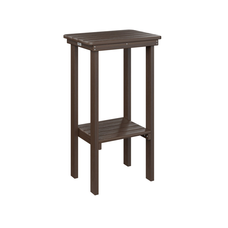 Berlin Gardens Rectangular End Bar Table, Brazilian Walnut