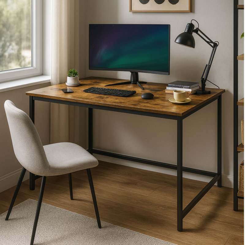 Computer Desk, Rustic Brown