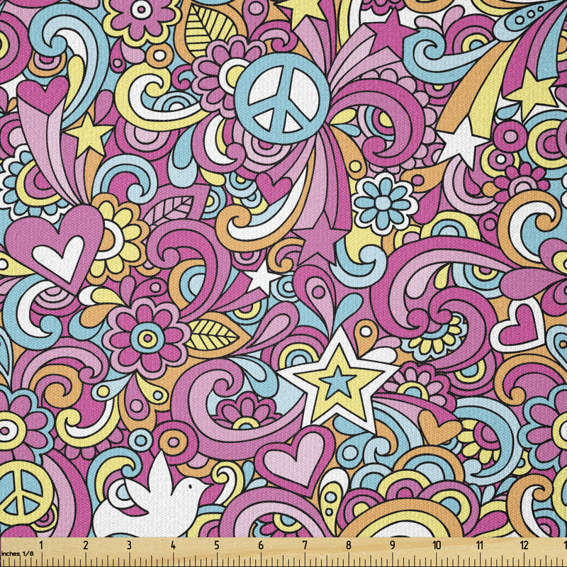 Deerica Funky Pastel with Stars Multi-Purpose Fabric