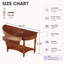 Console en bois massif avec tiroir cannelé Stockseth-1735510550