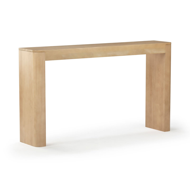 Stemple Solid Wood Console Table, 32" H x 56" W x 12" D, Blonde
