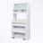 Kitchen Pantry Cabinet with Hutch and Foldable Dining Table-234177366