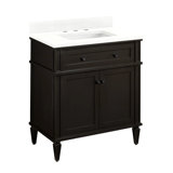 30" Elmdale Single Bathroom Vanity Set with Rectangular Undermount Sink