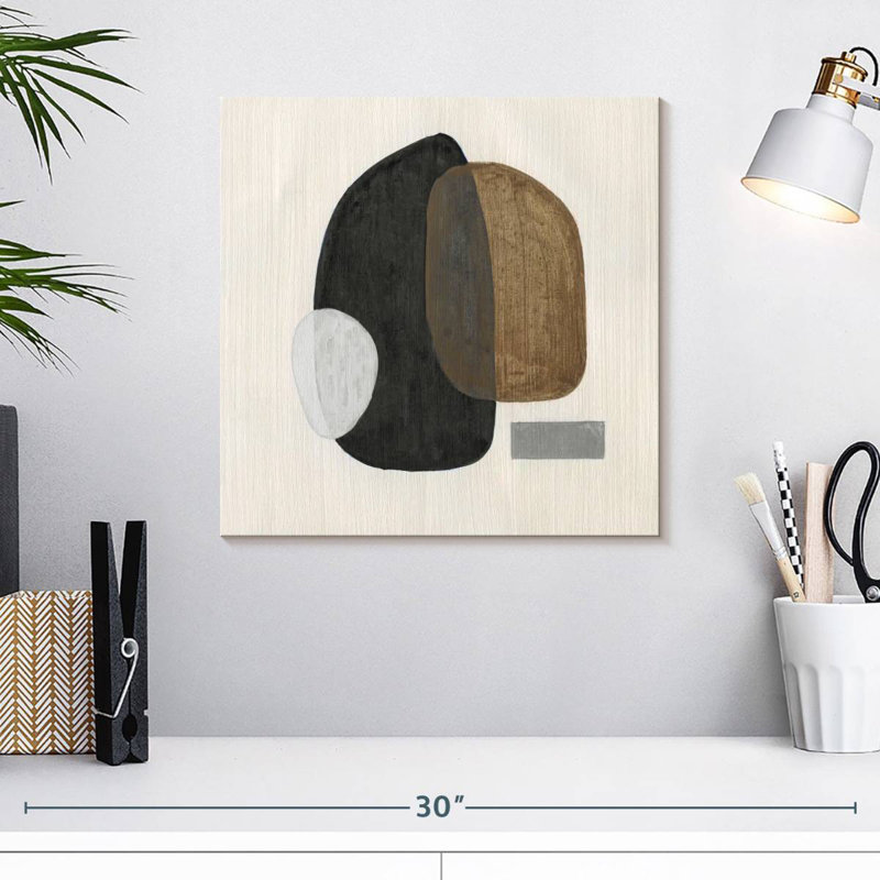 Neutral Stones III, 16" H x 16" W