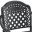 Chaises de patio peu encombrantes, élégance en aluminium pour les repas en plein air