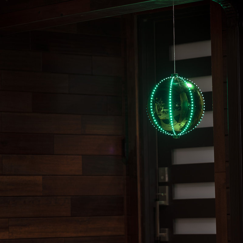 Ornement boule DEL, Vert