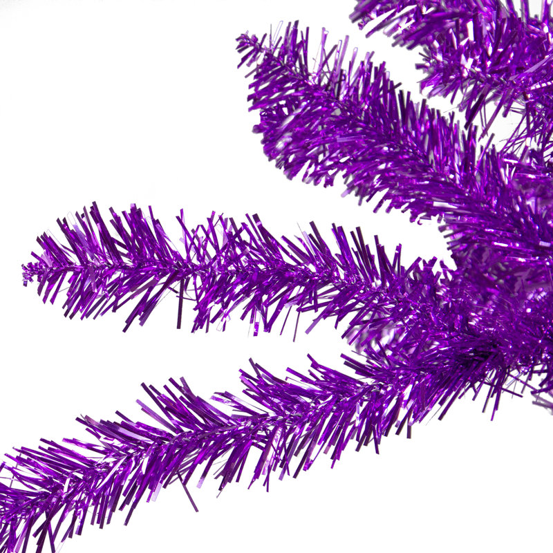 Arbre de Noël artificiel métallique Tinsel - non éclairé, H 7 pi x P 4 pi