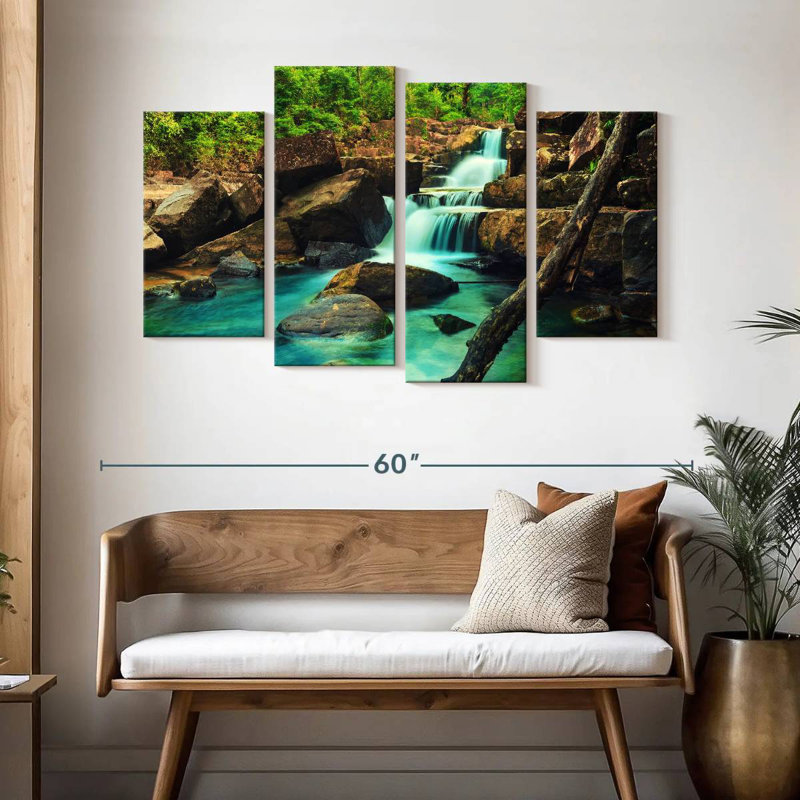Alvord Jungle Waterfall, 32" H x 52" W