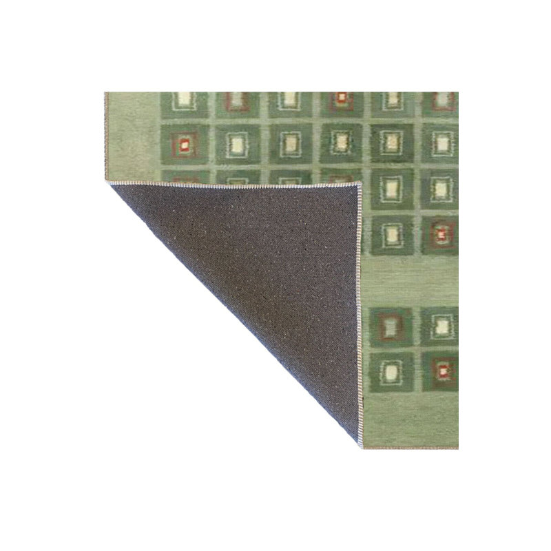 Tapis décoratif à carreaux vert, Sous-tapis rectangulaire 3 pi 11 po x 5 pi 11 po i