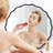 Scalloped Round Metal Wall Mirror-853776023-853776008