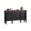 Buffet rétro en bois massif noir