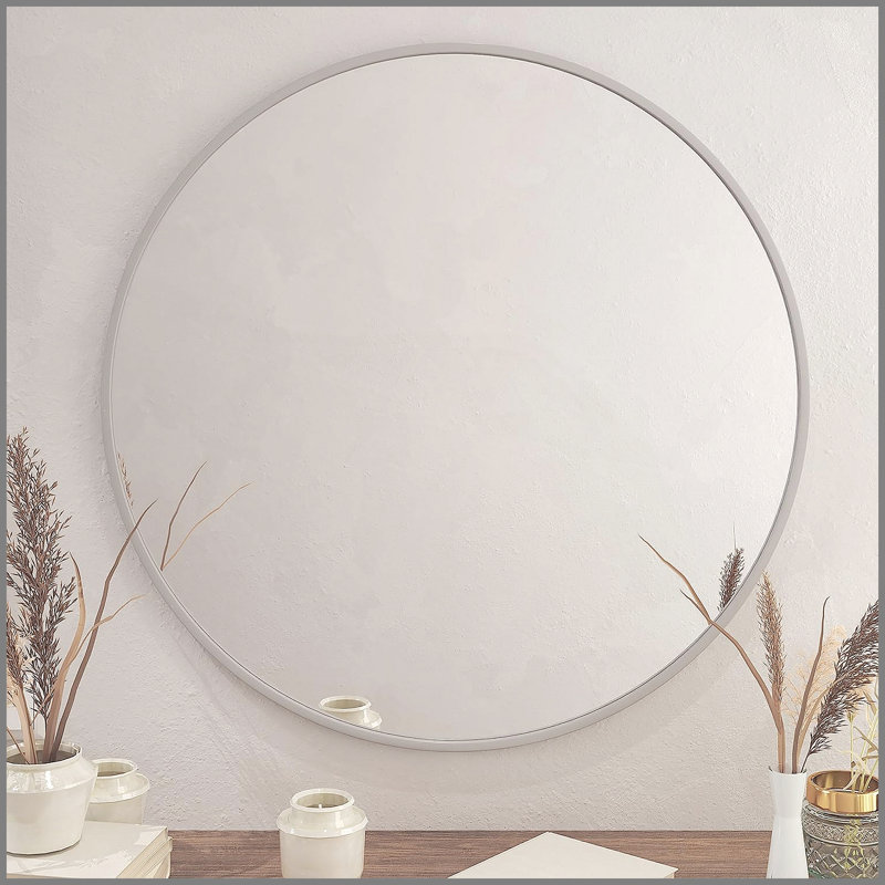 Miroir mural 39 po pour salle de bain, Silver