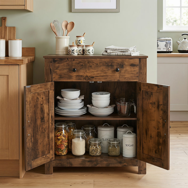 80cm Sideboard, Brown