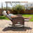 Arcturus Patio Recliner Rocking Chair With Adjustable Backrest & Footrest, All-Weather Outdoor Chaise Lounge Chair Set Of 2 With Side Table-2024510087