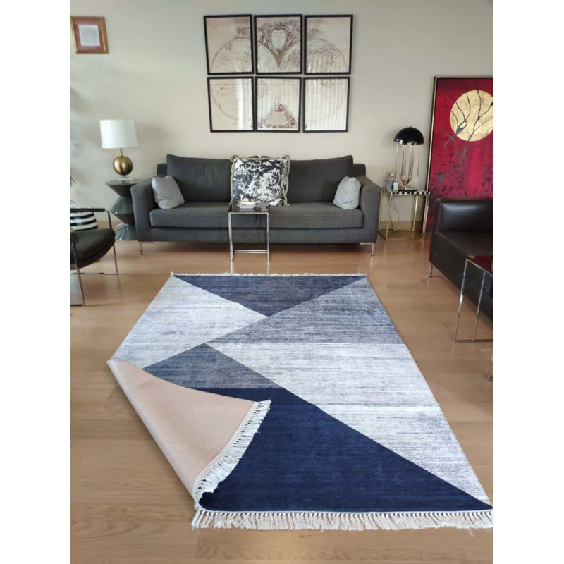 Tapis Maryemma avec envers antidérapant, Carré 5 pi 3 po