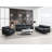 Eilene Black Top Grain Leather Sofa
