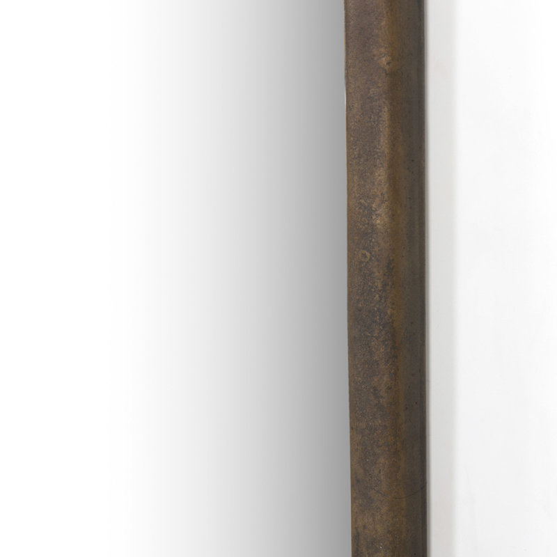 Patz Mantel Mirror, Antiqued Brass